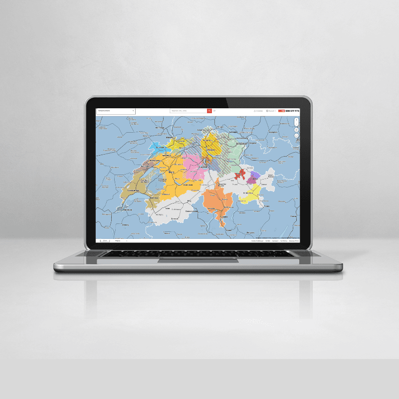 Digital, interaktiv und aktuell: die Tarifverbundkarte der Schweiz.